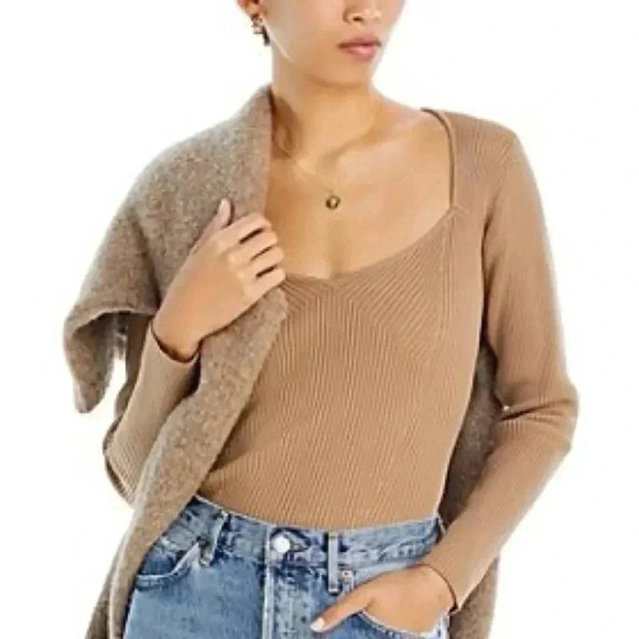 Aqua Tops - Aqua Ribbed Long Sleeve